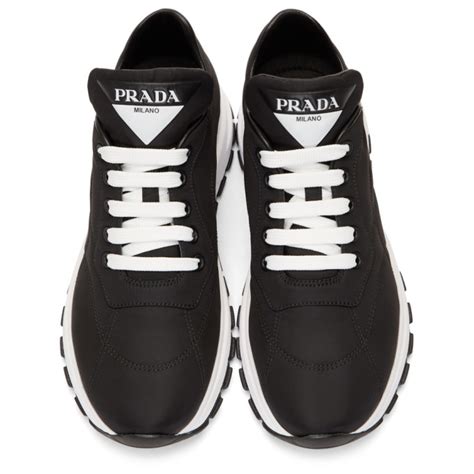 prada prax leather sneakers|Prada high top designer sneakers.